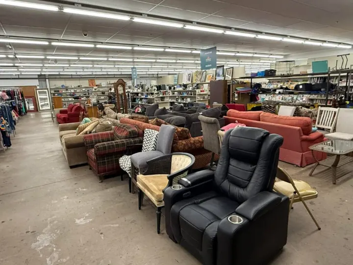Used recliner and sofas for sale at Bargain Thrift Store