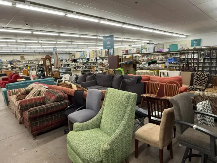 Used armchairs for sale at Bargain Thrift Store in Oklahoma City