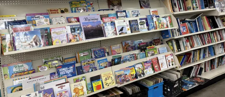 Children’s books and used books at Bargain Thrift Store